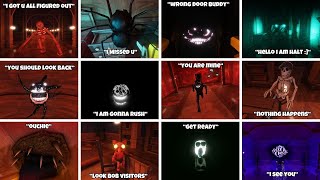 DOORS APRIL FOOL UPDATEAll Jumpscares With Their Voicelines [upl. by Anawad]