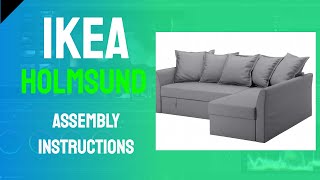 IKEA Holmsund Sofabed Assembly Instructions [upl. by Gninnahc329]