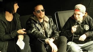 Interview w Ari Koivunen amp Masi Hukari fr AMORAL  Tuska Kiosk 2014 [upl. by Roydd]