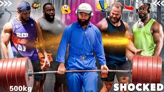 Elite Powerlifter Pranks Worlds Strongest Man with FAKE Weights 😲  ANATOLY GYM PRANK 2 [upl. by Reimer]