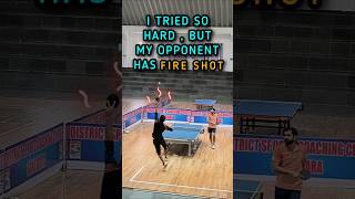 Fire Shots 🔥 My Opponent has Some Serious Skills in Ping Pong 😲 shorts pingpong [upl. by Cogswell]