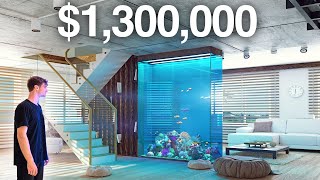 1300000 HOME AQUARIUM TOUR  Inside Dubais LUXURY House [upl. by Mosera]