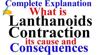 What is Lanthanoids contraction  Explain its cause and consequences  abcchemistryworldqns18 exam [upl. by Kcired360]