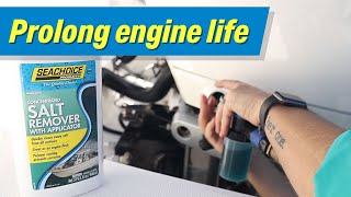 Help Prolong Engine Life When Flushing With Seachoice Salt Remover [upl. by Erdnaek]