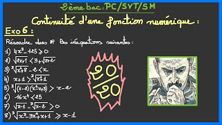 2ème bac PCSVTSM  Continuité d’une fonction numérique Exercice 6 [upl. by Alexis]