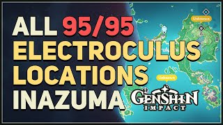 All 95 Electroculus Locations Genshin Impact [upl. by Shute]