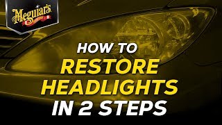 How To Restore Dull and Oxidized Headlights in 2 Steps With Meguiars Perfect Clarity Headlight Kit [upl. by Mariquilla]