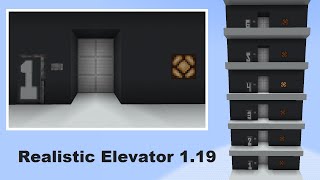 Minecraft Ultra Realistic Elevator 121 [upl. by Luthanen]