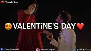 💞Valentine Day Status💖  Happy Valentines Day Shayari Status Valentines Day Shayari Status 2022❣️ [upl. by Fortunna449]