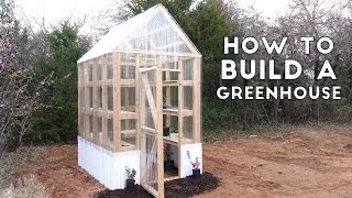 How to Build a Simple Sturdy Greenhouse from 2x4s  Modern Builds  EP 58 [upl. by Akimit]