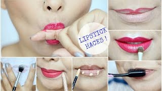 Lipstick Hacks EVERY Girl Should Know [upl. by Natsreik]