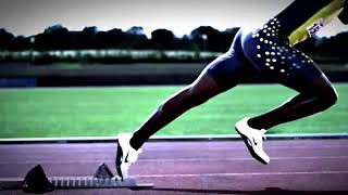 Sprint Form Slow Motion Usain Bolt and Asafa Powell [upl. by Sivert184]