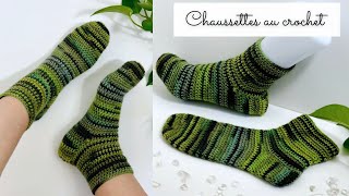 Comment faire des chaussettes au crochet  Modèle Super soxx Lang yarns Dublin 🧶 Tuto crochet facile [upl. by Hsetirp]