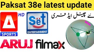 Paksat 38e new latest update add new channel free paksat 38e dish setting [upl. by Rehptsirhc90]