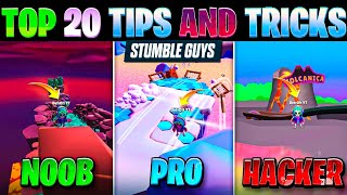 Top 20 Tips amp Tricks in Stumble Guys  Ultimate Guide to Become a Pro [upl. by Llirred]