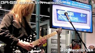 GR55 Guitar Synth Demo by Rob Marcello Musikmesse 2011 [upl. by Ching]