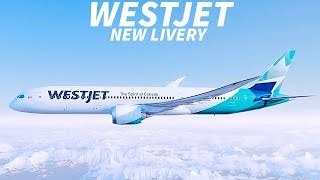 WESTJET Reveal NEW LIVERY [upl. by Nyved551]