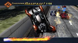 Burnout 3 Takedown  Realistic Damage Mode  5 Rivals Road Rage [upl. by Hutchinson]