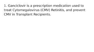 Ganciclovir drug medication uses medical words terms dictionary meanings definitions [upl. by Lurleen]