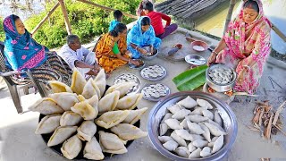 শীতকালে মায়ের হাতে ভাপা পুলি পিঠার স্বাদ কী বলব অসাধারণ  pitha recipe [upl. by Lissi376]