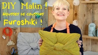 DIY housses de coussins façon furoshiki GNOOSS TV [upl. by Icnan]