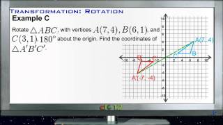 Transformation  Rotation Examples Basic Geometry Concepts [upl. by Swanson]