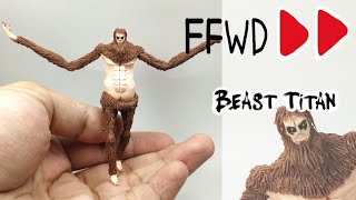 Beast Titan  Attack on TitanShingeki no Kyojin  Polymer Clay FFWD [upl. by Hiett]