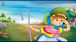 Little Bo Peep  Popular English Nursery Rhyme with LYRICS [upl. by Eirehc]