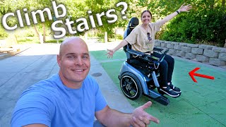 The Worlds Most Advanced Wheelchair  It Climbs Stairs [upl. by Nevart]