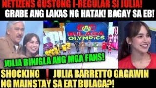 Julia Barretto pinalitan si Maine Mendoza sa Eat Bulaga [upl. by Idaline944]