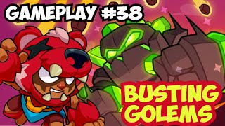 Gameplay 38 Tree Giants Golem Meteors Squad Busters [upl. by Keung]