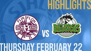 Flin Flon Bombers vs Humboldt Broncos Feb 22nd [upl. by Alyag]