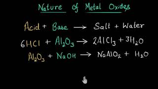 Nature of metal oxides  Metals and Non metals  Chemistry  Khan Academy [upl. by Aryajay]