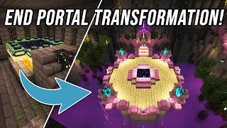 How to TRANSFORM the End Portal Room  Minecraft Build Showcase [upl. by Dlorah3]