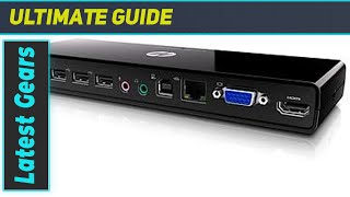 Efficient Connectivity HP 2005pr USB 20 Port Replicator Review [upl. by Tnilk635]