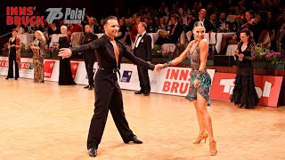 Dorin Frecautanu amp Marina Sergeeva  ChaChaCha Latin Dance  Innsbruck World Masters 2023 [upl. by Ynittirb]