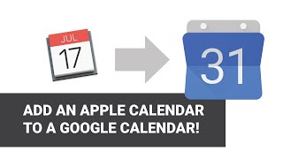 Adding an Apple Calendar to Google Calendar [upl. by Lyrred20]