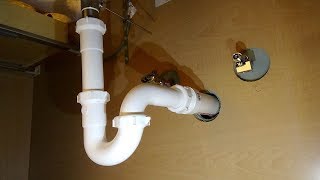 How to Plumb a Drain  Sink Drain Pipes [upl. by Hpsoj]