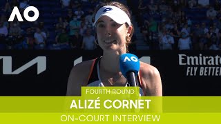 Alize Cornet OnCourt Interview 4R  Australian Open 2022 [upl. by Sandie716]