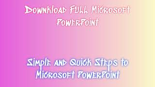 How To Download amp Install Microsoft PowerPoint On PC [upl. by Nareik]