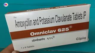 Omniclav 625 Tablet  Amoxicillin and Potassium Clavulanate Tablet  Omniclav 625mg Tablet Uses [upl. by Atkins882]