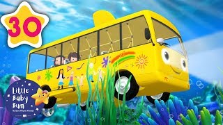 Learning Nursery Rhymes for Kids  Wheels On The Bus Underwater  Little Baby Bum [upl. by Allez]