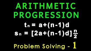 Arithmetic Progression  Problem Solving  Algebra  Letstute [upl. by Selma]