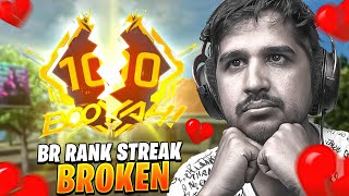 100 STREAK CHALLENGE IN BR RANKED 😱 FREE FIRE 🔥 DESI GAMERS [upl. by Mixie290]