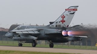 RAF Coningsby spectacular take offs REHEAT in 1080p [upl. by Nelg]