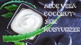 DIY 3Ingredient CoconutAloe Vera Skin Moisturizer [upl. by Ikkaj]