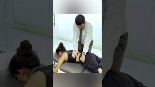 Chiropractic adjustment for thoracic spine trend feedshort [upl. by Morocco]