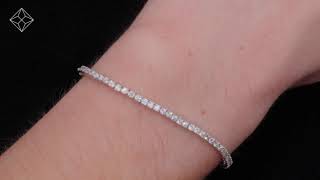 15ct Lab Diamond Tennis Bracelet Claw Set in 925 Silver  NDI4233U [upl. by Boswell462]