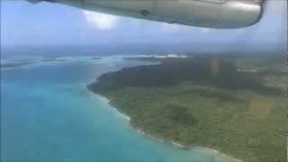 Air Calédonie ATR 42500 landing at Isle of pines New Caledonia [upl. by Enelyw]