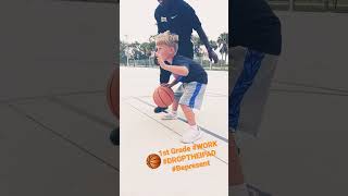 Basketball training 1st Grade West Palm ⛱️ travelbasketball droptheiPad basketball workout kids [upl. by Witcher]